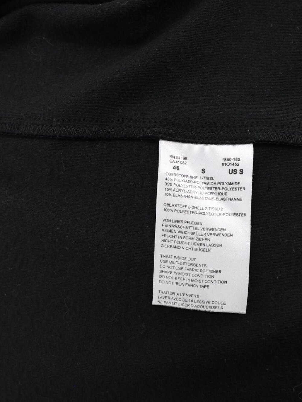 Vintage Bogner Jacket Women Small Quilted Full Zip apres ski Zip Pockets Black - Picture 11 of 13